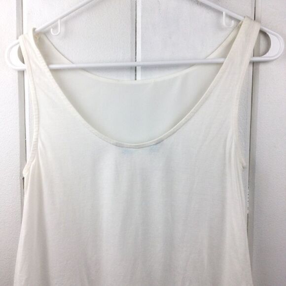 Desigual Cream Triangular Panel Tank - S‎ - Picture 12 of 16